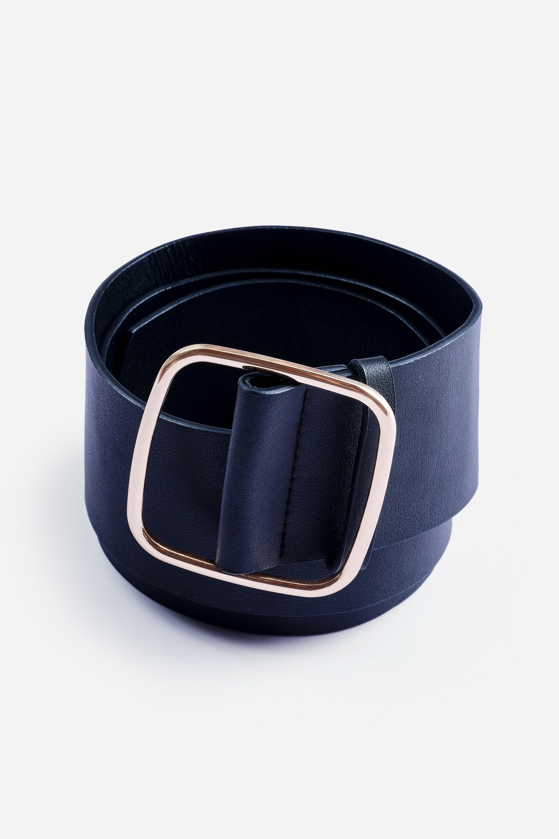 Golden Buckle Black Belt, , image 1